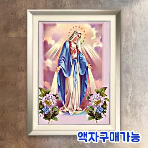 원단형 보석십자수 BL3D-1042(성모마리아) 십자가 예수 예수님 마리아 기도 천주교 액자제작