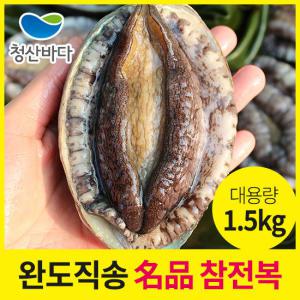 [선물세트]완도전복 특대 8-9미1.5kg(12-14마리)+고급가방