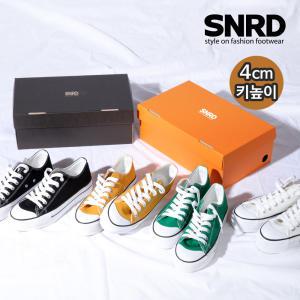 [SNRD]여성 키높이스니커즈 캔버스 4cm 셀업스니커즈