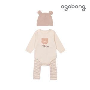 [아가방]뽀글이바디수트세트(모자)(BEIGE)_01P51750521