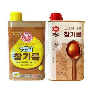 [오뚜기] 오뚜기 옛날참기름 450ml / 백설 고소함 가득 참기름 450ml