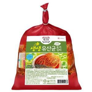 종가 집밥 종가 생생유산균 포기김치 3.2kg 김장 김치찜 찌개 여행 자취 친정엄마 라면 반찬