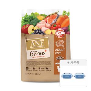 ANF 6free 플러스 인도어 캣 어덜트, 1.6kg, 1개 + 물티슈, 70매, 2개