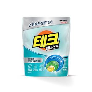 테크 실내건조 냄새 딥클린 3in1 겸용 캡슐세제 30입, 1개