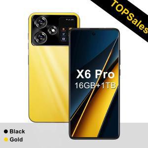 정품 Pooc X6 프로 스마트폰 글로벌 버전, 16G + 1TB, 4G/5G 듀얼 심, Xioam 휴대폰, 안드로이드 잠금 해제