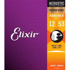 Elixir 엘릭서 Phosphor Bronze 나노웹 Light 012-053