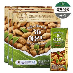 삼육식품 36 아몬드 언스위트 190ml 48팩