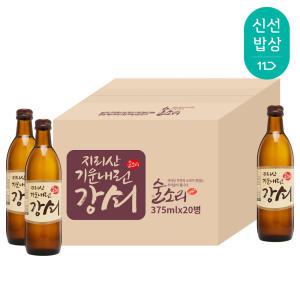 [품질보장]기운내린 강쇠 13도 375ml x 20병 (한박스) 캠핑/모임/대용량