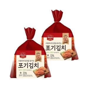 하선정 국산 포기김치 3kg x2개