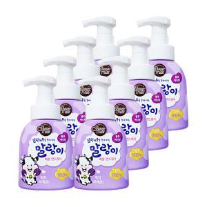 애경 샤워메이트 말랑이 버블 핸드워시 블루베리향 300ml 8개 손세정제