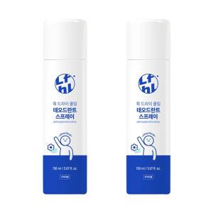 라이프홀릭 퀵 드라이 쿨링 데오드란트 스프레이 150ml, 2개