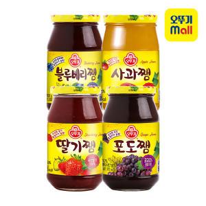 [오뚜기] 딸기쨈/블루베리쨈/사과쨈/포도쨈 500g 3개 골라담기