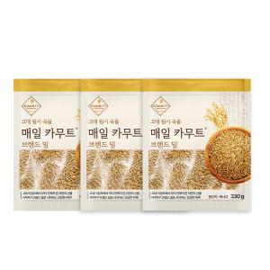 매일 카무트 쌀 정품 고대곡물 카무트 브랜드밀 330g x3봉