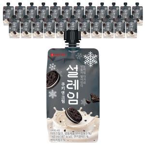 롯데웰푸드 설레임 쿠키앤크림, 160ml, 24개