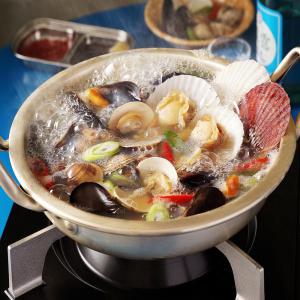 [푸딩팩토리] 술찜용 모듬조개탕 370g 특제소스 소주안주 국물요리 손질조개 홈술 포차