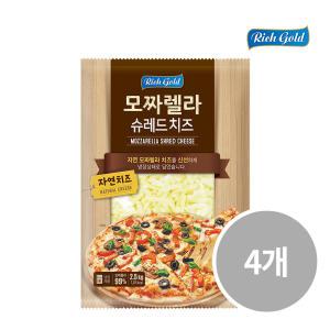 (주)동서 리치골드 모짜렐라 슈레드 치즈 2.5kg × 4개입 (1박스)