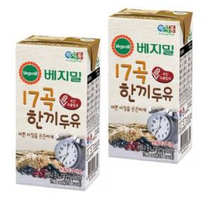 정식품 베지밀 17곡 한끼 두유 190ml x 72팩