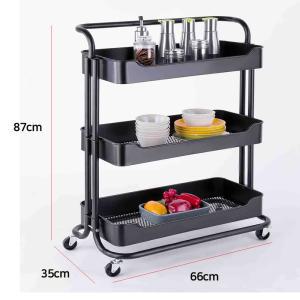 코스트코 3단 다용도 수납 롤링 트롤리 66x35x87 이동식 펫샵 미용실 주방수납 카트
