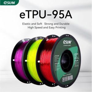 3d 프린트 재료 ESUN 3D 프린터용 유연한 TPU 필라멘트, 1.75mm,TPU 95A 프린터 1kg 2.2 LBS 스풀, 인쇄