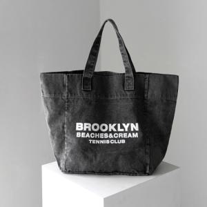 [비치스앤크림]BROOKLYN TENNIS CLUB ECO BAG-CHARCOAL