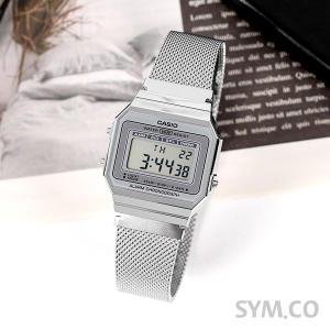 정품 A700WM-7A CASIO 카시오 남성 메탈 가죽 시계 c33