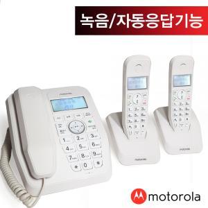 모토로라 자동응답 유무선 전화기 SC250A+증설 1대 화이트