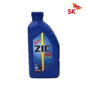 SK ZIC M5 2행정 엔진오일 1L 예초기 엔진톱 오토바이