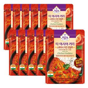 티아시아키친 스파이시 치킨 빈달루 커리, 170g, 12개