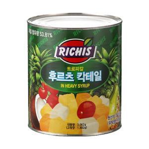 (주)동서 리치스 트로피칼 후르츠 칵테일 3kg × 6캔