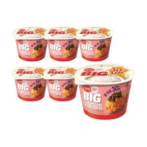 CJ 햇반 컵반, BIG김치날치알밥, 263G, 6개