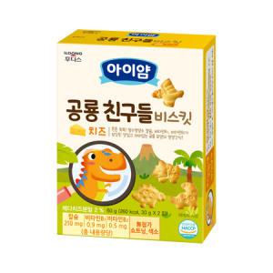 일동후디스 아이얌 공룡 친구들 비스킷 치즈 60g x 1개