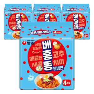 농심 배홍동비빔면, 137g, 16개