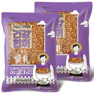 가바찰현미 2kg (1kgx2봉) 소포장 2023년산 갈색 현미찹쌀