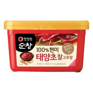 청정원 순창 태양초 현미 찰고추장, 3kg