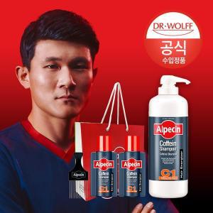 [알페신][1,400ml] 알페신 카페인 샴푸 C1 (모발 강화) 1250ml 대용량 + 75ml x 2