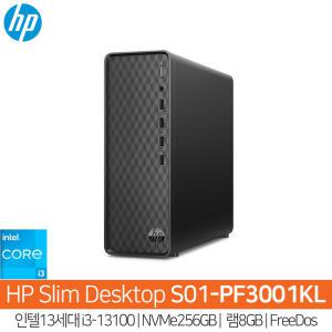 HP S01-PF3001KL 13세대i3-13100_NVMe256GB_램8GB_FreeDos(OS없음)/HP컴퓨터/슬림PC/사무용PC/HH