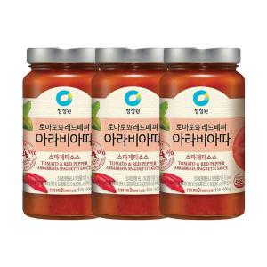 청정원 아라비아따 파스타소스, 600g, 3개