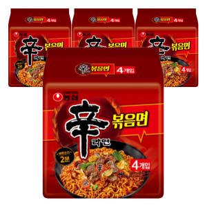 농심 신라면볶음면, 131g, 16개