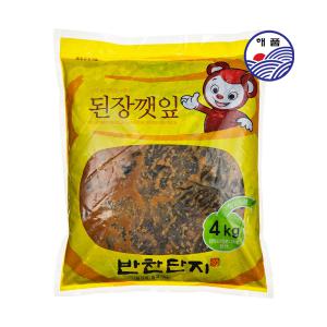 해품 반찬단지 된장깻잎 4kg 절임반찬