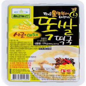 칠갑농산 즉석 컵떡국 똑쌀떡국(물만부어) 1BOX(12개)