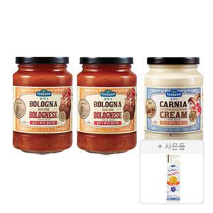 폰타나 파스타소스, 볼로네제, 430g, 2개 + 머쉬룸크림, 430g, 1개 + 증정(스파게티면, 500g, 1개)