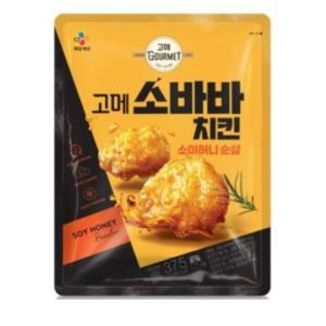 CJ 고메 소바바치킨 소이허니 순살 375gx2개 치킨 순살 간식