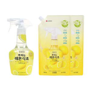 세이프 뿌리는 레몬식초 용기 400ml 1개+리필 725ml, 2개