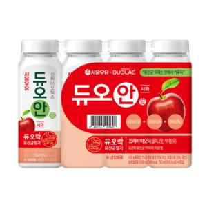 서울우유 듀오안 사과 유산균 150ml x 4개