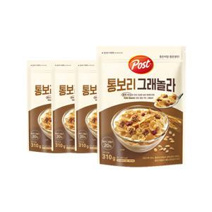 [소비기한 임박] 포스트 통보리 그래놀라, 310g, 4개