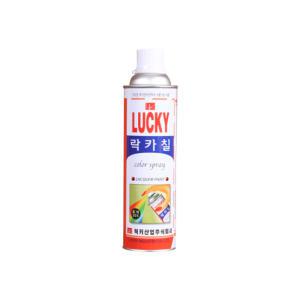 럭키 LK358 칼라 락카 스프레이 페인트 오렌지 420ml 40개