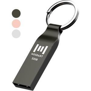 MOSDART 32GB FAT32 USB 플래시 드라이브 방수 엄지 드라이브 금속 키체인