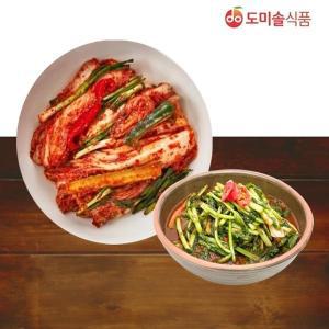 [하프클럽/도미솔김치]겉절이2kg+열무김치2kg