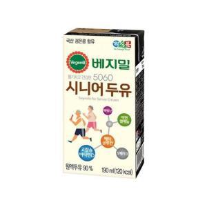 [정식품] 정식품 베지밀 5060 시니어 두유 검은콩 190ml 96개