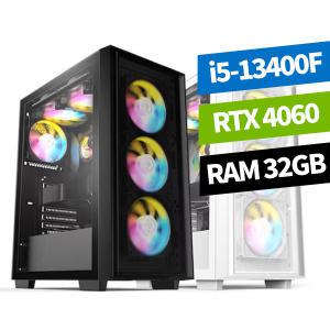 피씨스토어 베스트 게이밍PC i5 13400F RTX4060 게이밍컴퓨터 (32GB, M.2 500GB)